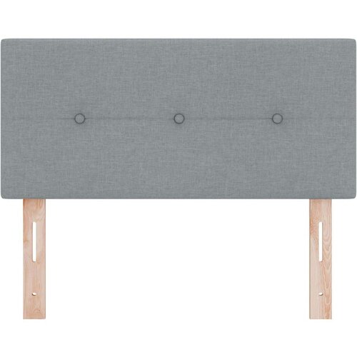  Naslon za glavu s gumbima svjetlosiva 90 cm tkanina Slike