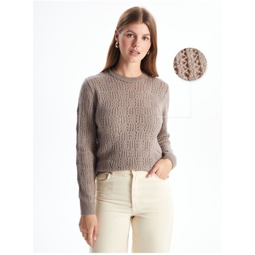 LC Waikiki Crew Neck Openwork Women&amp;#039;s Knitwear Sweater Slike