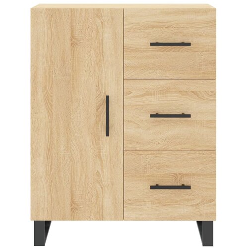  Visoka komoda hrasta sonome 69,5x34x180cm od konstruiranog drva Slike