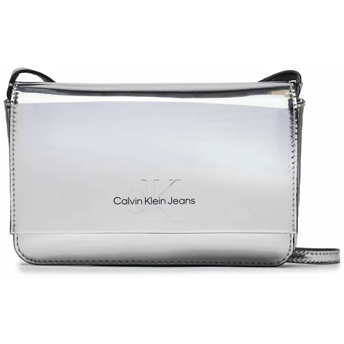 Calvin Klein Jeans Ročna torba Sculpted Wallet Ph Cb19 Mono S K60K611865 Silver 0IM