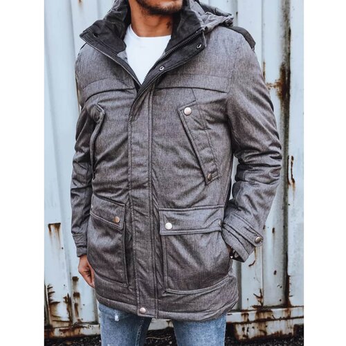 DStreet Gray men's winter jacket TX4281 Cene