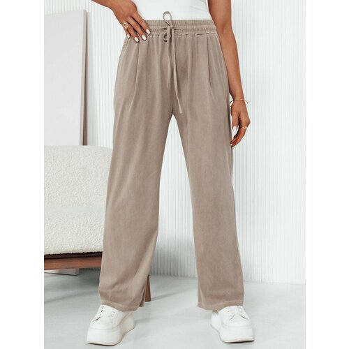 DStreet Women's wide trousers ASTERS, beige Cene