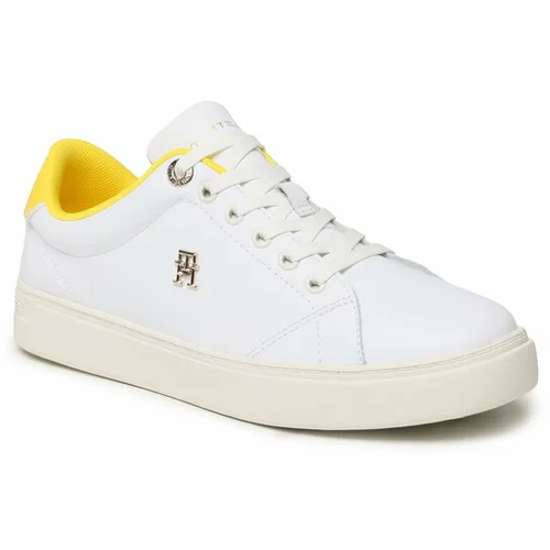 Tommy Hilfiger Superge Elevated Essential Court Sneaker FW0FW07377 Bela