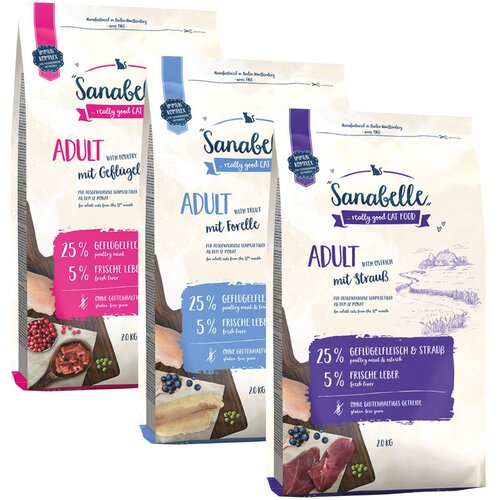 3 x 2 kg Sanabelle Adult me&scaron;ano pakiranje - 3 x 2 kg (3 sorte) Cijene