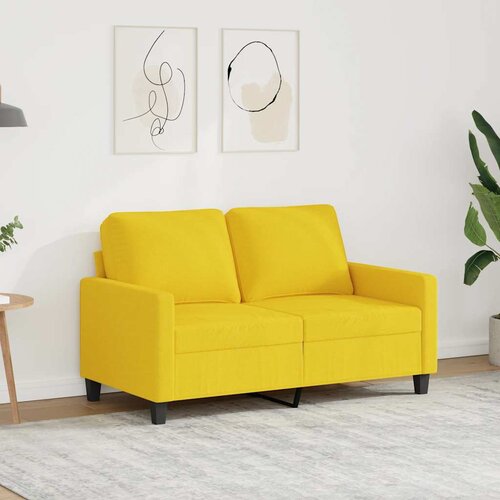  Dvosjed od tkanine svjetložuti 120 cm Cene