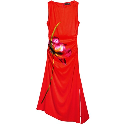Desigual Dolge obleke VEST_REIMS 25SWVW07 Rdeča Slike