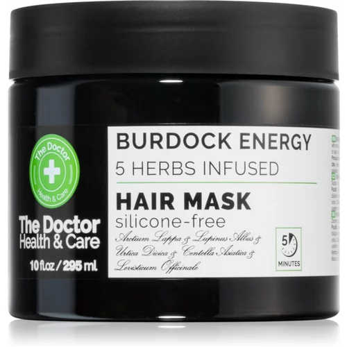 The Doctor Burdock Energy 5 Herbs Infused maska za učvršćivanje za kosu 295 ml