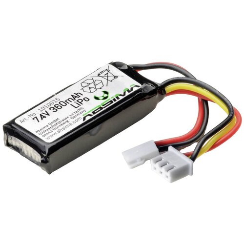 Absima Litij-polimer dodatna baterija za serijo 1:24 Micro Crawler lipo akumulatorski paket za modele 7.4 V 360 mAh, (20641350) Slike
