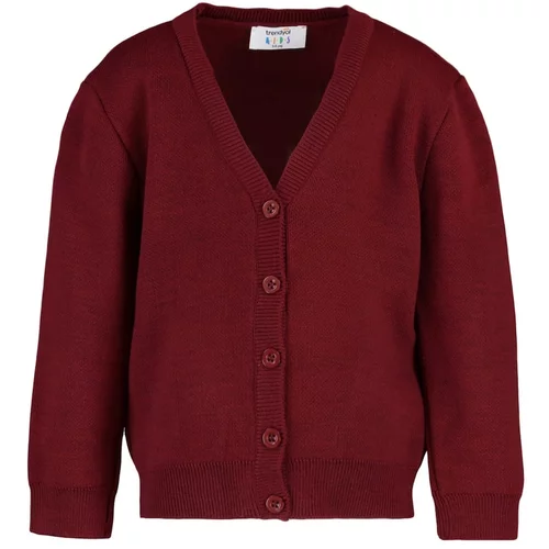 Trendyol Claret Red Girl Knitwear Cardigan