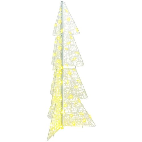 vidaXL Božično drevo med 100 LED Toplo bela 120 cm Akril, (5000065936) Cene