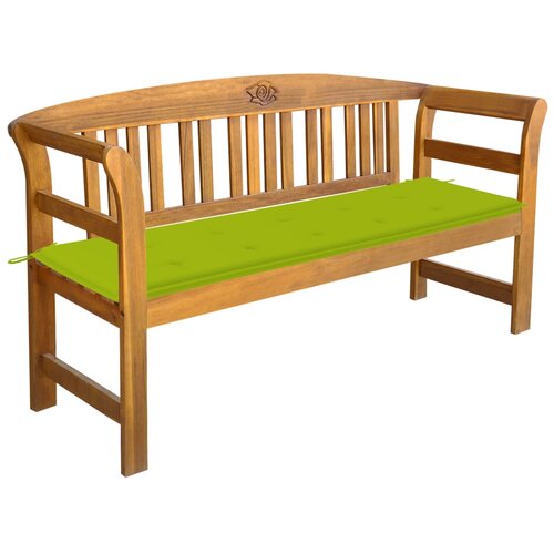 The Living Store Vrtna klop z blazino 157 cm trden akacijev les - Vrtna Klop, (21480035) Cene