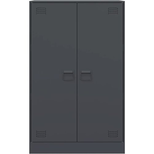  Komoda antracit 67 x 39 x 107 cm čelična Slike