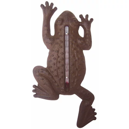 Esschert Design Stenski termometer iz litega železa Frog