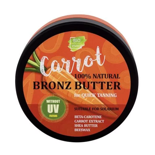 Vivaco Bio Carrot Bronz Butter korenčkovo maslo z beta karotenom za pospeševanje porjavitve 150 ml