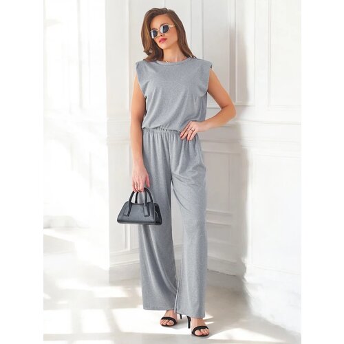 Resti Women's ribbed viscose set, sleeveless and with flared pants Cijene