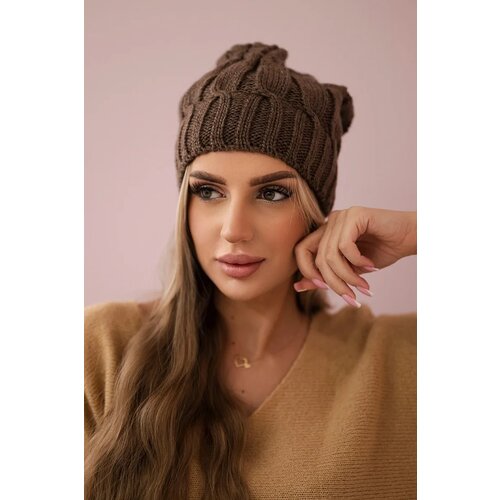 Kesi marka niezdefiniowana Cap with fleece Iwona K221 mocca Slike