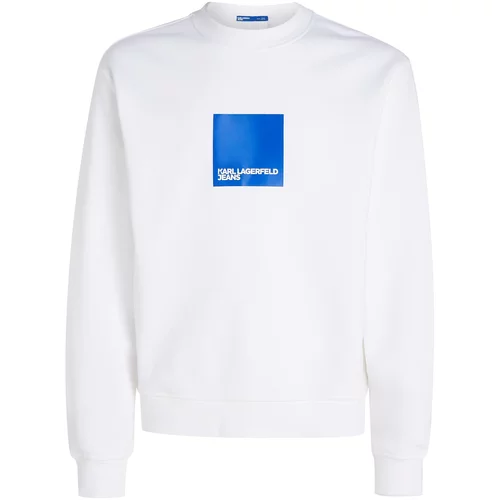 KARL LAGERFELD JEANS Sweater majica plava / bijela