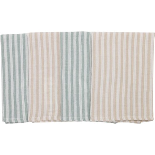 Bubaba by FreeON tetra krpice muslin 4/1 40x40 cm prugice green Slike
