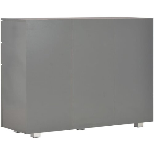  Komoda visoki sjaj siva 107x35x80,5 cm Slike