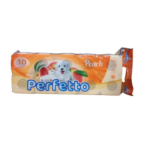 PERFFETO Papir toaletni troslojni 10/1 Breskva Cijene