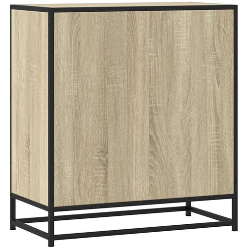 VidaXL Komoda boja hrasta 68x35x76 cm konstruirano drvo i metal Slike