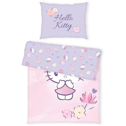 Hello Kitty POSTELJNINA Bettw&amp;auml;sche 140/200 cm renforc&amp;eacute; večbarvno Slike