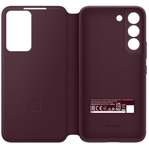 Samsung galaxy S22 clear view cover burgandy Cene