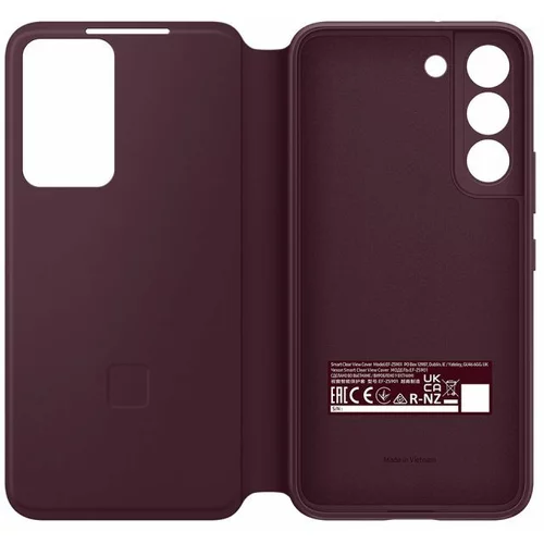 Samsung galaxy S22 clear view cover burgandy