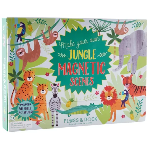 Floss&Rock® magnetna knjigica magnetic play scenes jungle