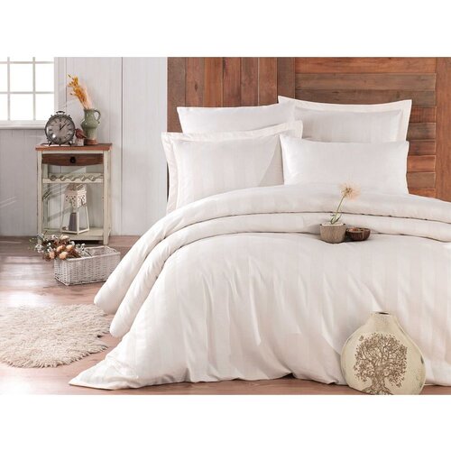 wafel - cream cream wafel satin double quilt cover set Cene