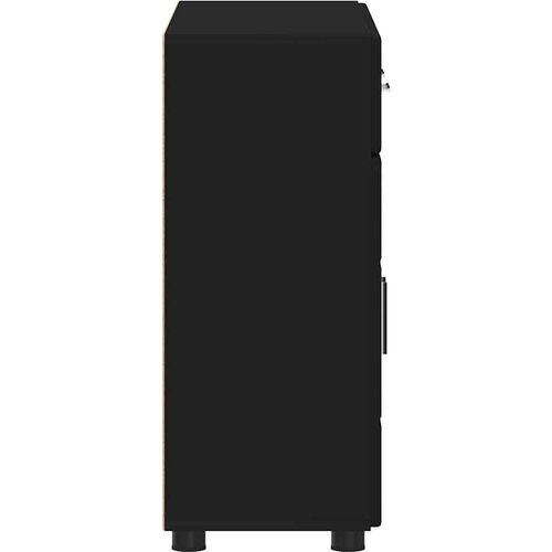  Kreveta s policom Crna 88 5 x 30 5 x 73 cm Konstruirano drvo Slike