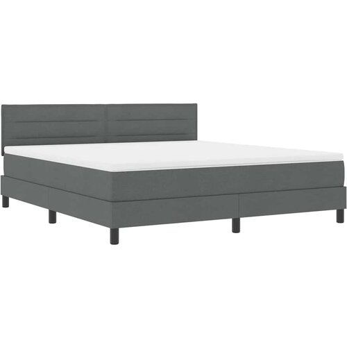 vidaXL Postelja boxspring z vzmetnico Temno siva 180 x 200 cm blago, (5000128227) Cene