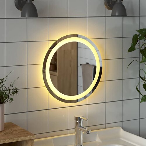  LED kupaonsko ogledalo 40 cm okruglo Slike