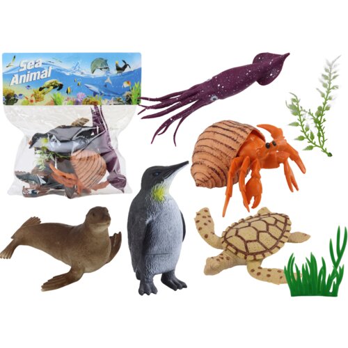 MARINE Animals Plants Figures Set 8 El Slike