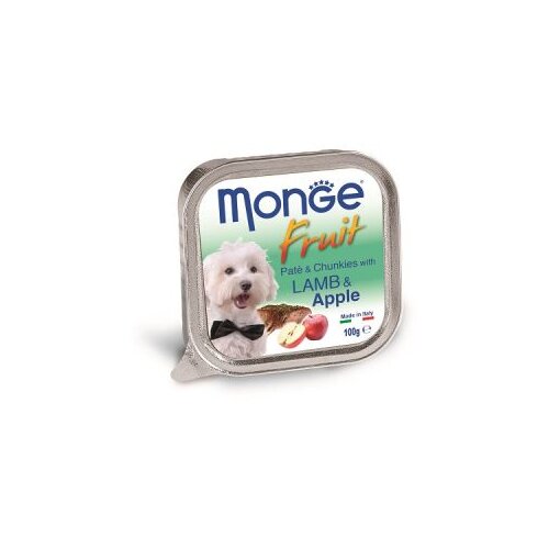 Monge Pa&amp;scaron;teta za pse sa ukusom jagnjetine i jabuke, 100g Slike