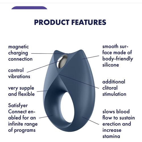 Satisfyer Vibracijski obroček Royal One APP Slike