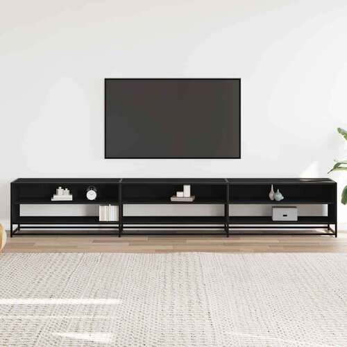 VidaXL TV omarica črna 270x40x46 cm inženirski les Slike
