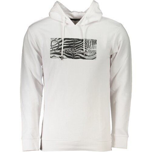 Cavalli Class MEN&#39;S WHITE ZIPLESS SWEATSHIRT Cijene