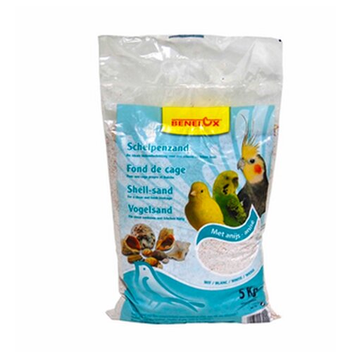  Benelux beli pesak sa školjkama za ptice 5kg Cene