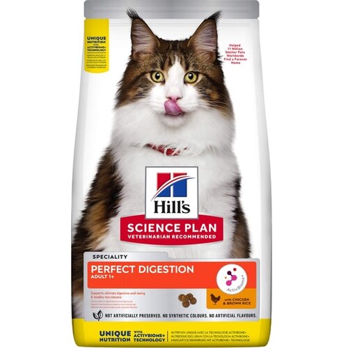 Hills_Science_Plan hill's science plan hrana za mačke perfect digestion adult piletina i smeđi pirinač 3kg Slike