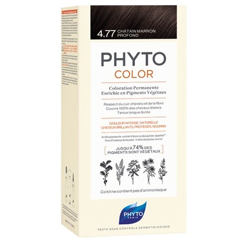 Phyto Farba za kosu, 4.77 chatain marron Slike