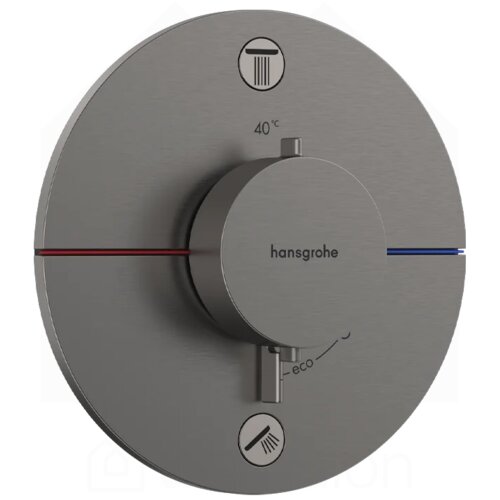 Hansgrohe ShowerSelect Comfort E mešač termostatski za skrivenu ugradnju 2 funkcije crni hrom 15554340 Cene