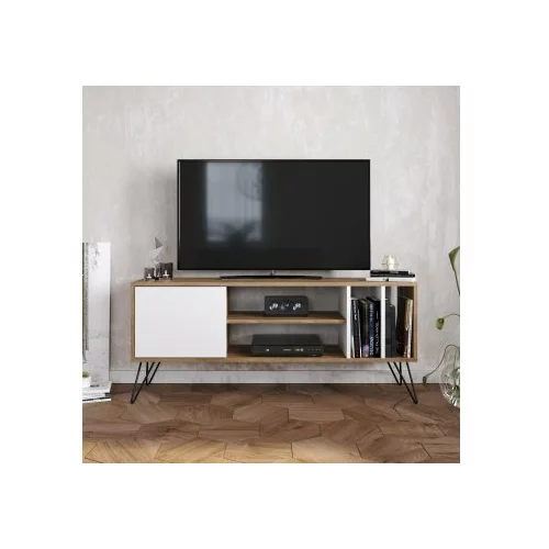 HANAH HOME Mistico (140) - Walnut, White TV omarica, (20783182)