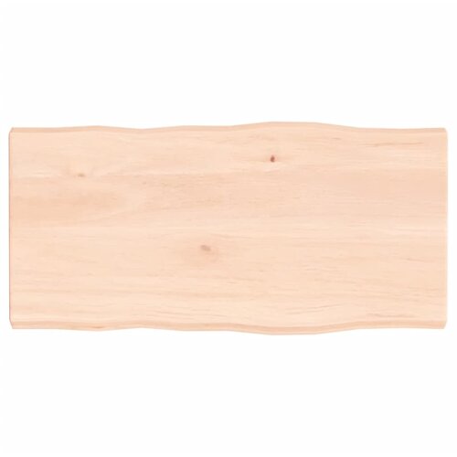 VidaXL Mizna plo&amp;scaron;ča 80x40x4 cm neobdelana trdna hrastovina naraven rob Slike