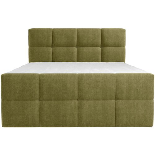Esposa POSTELJA Z VZMETNICO 160 cm x 200 cm , tekstil olivno zelena Slike