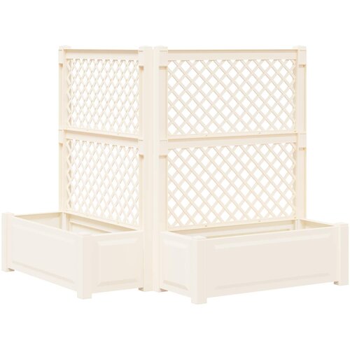  Velika s osvrtom 2 pcs Bijela 143 x 143 x 133,5 cm PP Slike