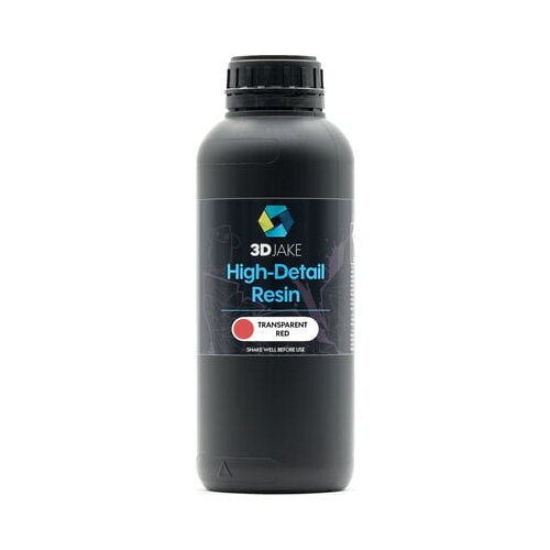 3DJAKE 8K High-Detail Resin Transparent Red - 1.000 g Slike