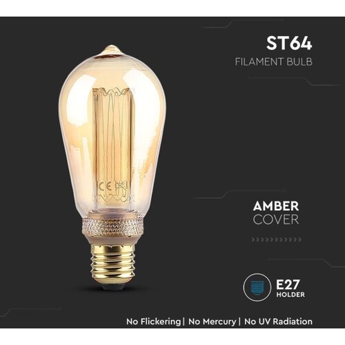 led sijalica filament ST64 E27/4W/230V 1800K art edicija Slike