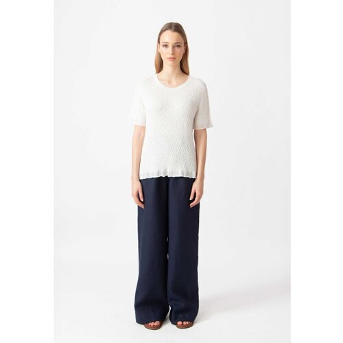 IVKO WOMAN pulover sa o-izrezom/ strukturni motiv - prljavo bela 251430.011 Slike