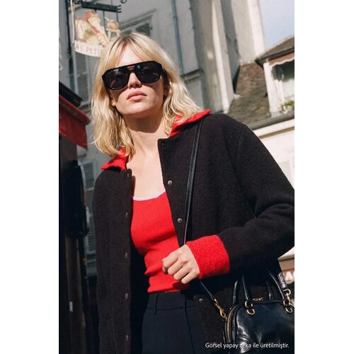 TRENDYOLMILLA Trendyol ženska jakna Twoaw27Hi00026, smeđa-crvena Cene